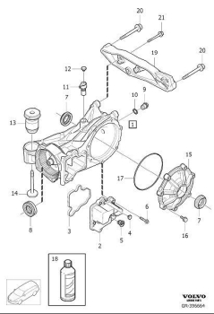 Differential für Volvo S60,S90,V60,V90,XC60,XC90 AWD (2015-) PN 36010143 (7)