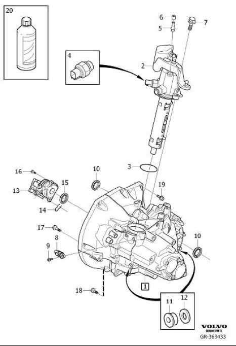 Getriebe ( B6 ) für Volvo C30, S40, V50 1.6 Diesel / D2 (2011-) PN